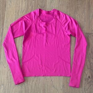 Lululemon Long Sleeve Top. Hot Pink. Size 6.